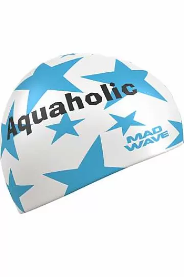 Silicone Swim Caps^Mad Wave Aquaholic