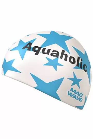 Silicone Swim Caps^Mad Wave Aquaholic