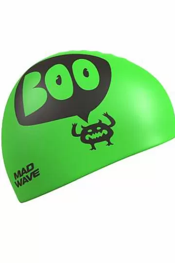 Silicone Swim Caps^Mad Wave Boo