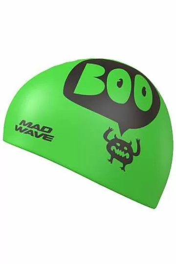 Silicone Swim Caps^Mad Wave Boo