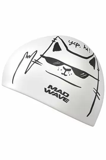 Silicone Swim Caps^Mad Wave Cat