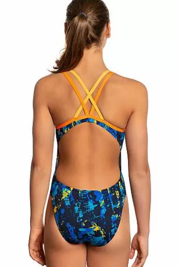 Junior's Swimsuits^Mad Wave Crossback Junior Pbt A3