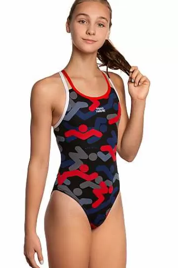 Junior's Swimsuits^Mad Wave Crossback Junior Pbt I5
