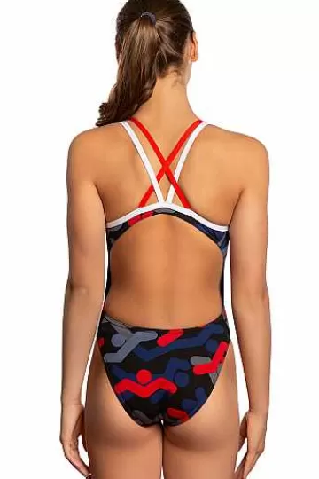 Junior's Swimsuits^Mad Wave Crossback Junior Pbt I5