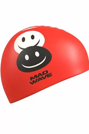 Silicone Swim Caps^Mad Wave Emoji