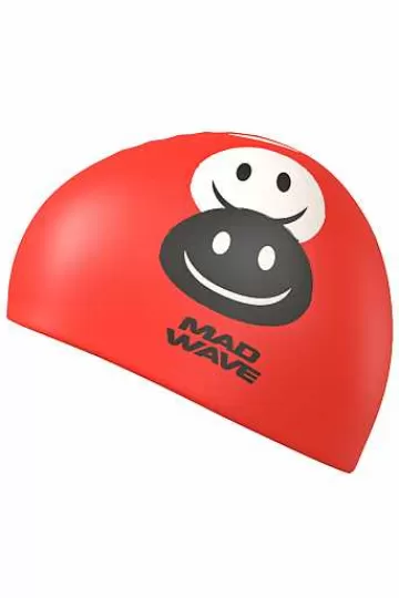 Silicone Swim Caps^Mad Wave Emoji