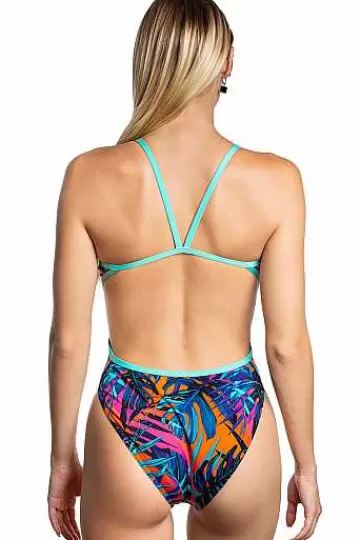 Chlorine Resistant Swimsuits^Mad Wave Flare Pbt E7