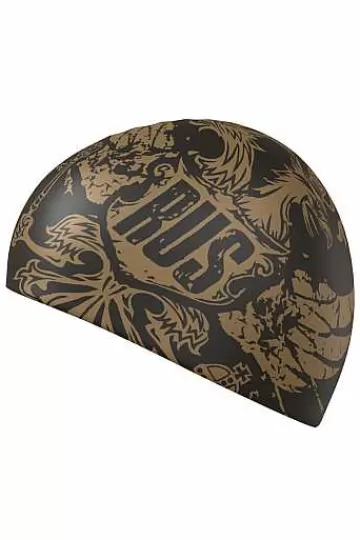Silicone Swim Caps^Mad Wave Gold Eagle