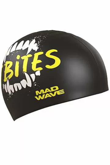 Silicone Swim Caps^Mad Wave It Bites
