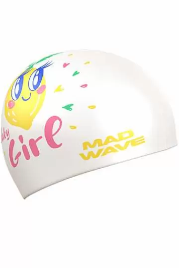 Silicone Swim Caps^Mad Wave Lemon