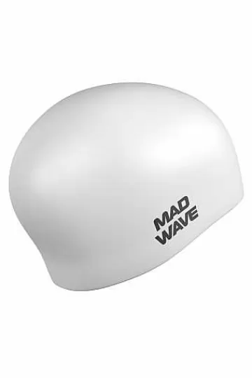 Rubber Swim Caps^Mad Wave Long Hair Silicone