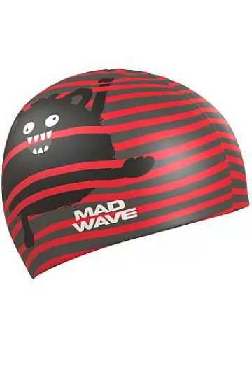Silicone Swim Caps^Mad Wave Monster