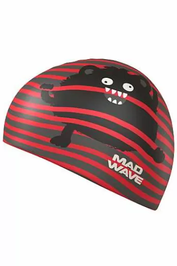 Silicone Swim Caps^Mad Wave Monster
