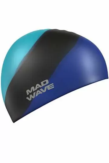 Silicone Swim Caps^Mad Wave Multi Adult Big