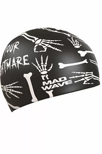 Silicone Swim Caps^Mad Wave Nightmare