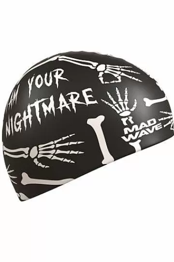Silicone Swim Caps^Mad Wave Nightmare